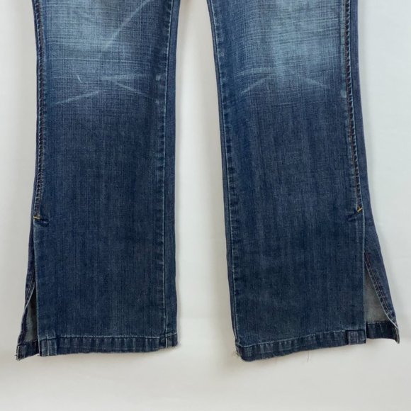 7 For all Mankind Flare Slit Side Hem Jeans 30 - Picture 3 of 10